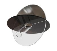 Acouto Florero Geométrico Acrílico, Detalle Fino, Fácil de Limpiar, Florero Minimalista Geométrico Acrílico para Sala de Estar, Mesa, Puerta, Rebanada, Amarillo Anaranjado, 20x15x2cm, que Es un