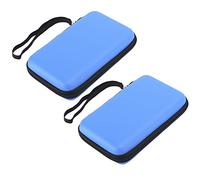 Acouto - Funda protectora de 2 piezas, bolsa de almacenamiento portátil, carcasa rígida EVA para consola de juegos XL, 3ds LL / 3ds, azul [Video Game] (azul)