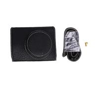 Acouto Funda Protectora para Cámara V1, Piel Sintética Duradera con Correa Ajustable para el Hombro, Forro Suave para Protección contra Arañazos, Orificio para Tornillo Integrado de 1,4 (Black)