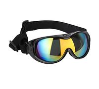 Acouto Gafas de Sol para Perros Gafas de Protección UV Lente de Policarbonato AC Banda Ajustable Polvo Viento 17,5 X 7,5 Cm para Perros Medianos y Grandes Viajes a Caballo Al Aire Libre (Black)
