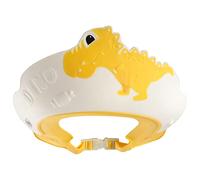 Acouto Gorro de Ducha de Dinosaurio de Dibujos Animados Oreja Ojos Suave Cómodo Elástico Baño para Niños Pequeños Amarillo Aspecto Muy Interesante y Usos en el Baño Apariencia de un Dibujo Animado