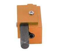 Acouto Herramienta de Cuadratura de Bosque de Madera de Esquina Cincel Cuadrado de Alta Precisión Duradera para Recovecos y Cerraduras de Puertas (GOLD)