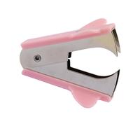 Acouto Herramienta para Quitar Grapas, Extractor de Grapas de Metal con Ergonómico, Extracción Rápida de para Documentos de Oficina, Trámites Financieros, Rosa (PINK)