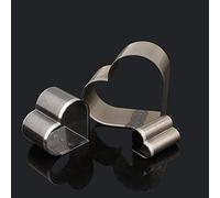 Acouto Herramientas de Perforación de Cuero, Artesanía de Acero para Artesanos de Bricolaje, Troqueles de Corte en Forma de Estrella de Corazón para Entusiastas del Cuero (forma de corazón)