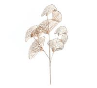 Acouto Hoja de Ginkgo Artificial Dorada de 68cm, Rama de Ginkgo Falsa de Plástico Realista para Decoración del Hogar, Centros de Mesa de Boda, Fiesta y Festival