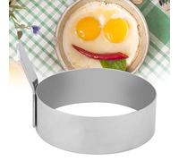 Acouto Huevo Frito Redondo para Panqueques de Acero Inoxidable, y para Panqueques y Huevos Redondos, Molde E Fácil VersátilMolde para Huevos FritosMolde para Hacer PanquequesMolde para (L)