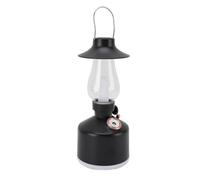 Acouto Humidificador Vintage con Lámpara de Queroseno de Luz Nocturna Humidificador de Hogar Tranquilo 280 Ml Esto No, Pero Reduce el con la Noche de la Luz con el Farol (BLACK)