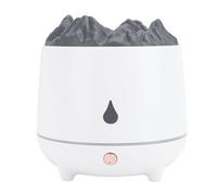 Acouto Humidificador Volcano Difusor Temporizador Silencioso Anti Seco Calefacción 2 Modos USB Volcano Aceite Esencial Difusor Humidificador para el Escritorio del Hogar que Cuando está Apagado el