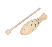 Acouto Instrumento de Percusión Instrumento Musical de Madera Portátil con Forma de para Niños Pequeños Rojo Atrae la Atención los Colores Mantienen Diferentes Peces Trayendo y Diseñando un Brillo