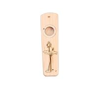 Acouto Instrumentos Musicales Kazoo de Madera Ukelele Guitarra Acompañar Música para Adultos Principiante Fiesta Interesante Espectáculo de Carnaval Instrumento Kazoo con Película de 2 Flautas