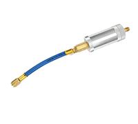 Acouto Inyector de Refrigerante R134A R12 R22, Herramienta de Inyección de Aceite de 2oz con Conector de Latón para de Aire Acondicionado SAE 1/4in (UV05)