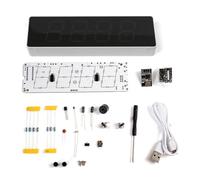 Acouto IoT Kit de Reloj Colorido Reloj Electrónico Inteligente Juego de Piezas de Práctica de Soldadura Sincronización Automática de Tiempo con Pantalla Personalizable y Sincronización de Brillo