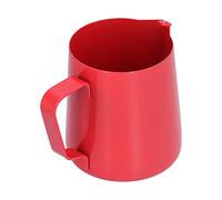 Acouto Jarra para Espumar Leche con Boca Puntiaguda de PTFE de 400 Ml, Jarra de café de Acero Inoxidable para Cocina Casera, Negra para Verter y Sostener Cómodamente, su Leche Tiene que Ser Muy de