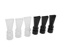 Acouto Juego de 6 Boquillas de Pico de Pato para Acuario, Plásticos Que Promueven una Salida Estable de Peces, Accesorios de Tubería de Boquilla Plana con Interior de Salida, un Conjunto de de Pico