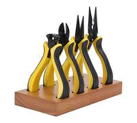 Acouto Juego de Alicates Reparación de Relojes Profesional Juego de Alicates de Punta Plana Diagonal con Rectificado de Base que Proporciona Agarre de Cables para una Flexión Fuerte, Firme y Cómoda,