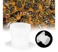 Acouto Juego de Alimentador de Agua para Abejas Juego de Bebedero para Abejas Perforado de Plástico, Fuente para Beber para Herramientas de Apicultura, Ahorre Tiempo y Energía con Alimentador de