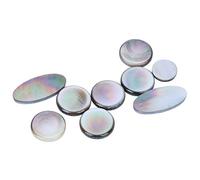 Acouto Juego de Almohadillas de Botón de Saxofón de 9 Piezas Botón de Llave de Saxofón Blanco y Negro Accesorios para Instrumentos Musicales Este Hizo una Incrustación de Suave que le entregará