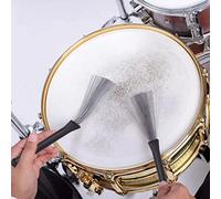 Acouto Juego de Cepillos para Baquetas Cepillos de Alambre de Acero Inoxidable de Ajuste Flexible con Baqueta y Juego de para Baquetas Flexibles DeformadosCepillos para Varillas de TamborKit de para