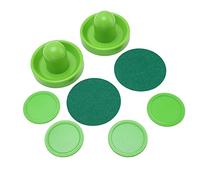Acouto Juego de Discos de Empuje de Hockey de Mesa de 96 Mm de Repuesto para Mesas de Juego Kit de Encabezado de Porteros y Hockey 2 Discos de Uso Duro y Paquete de 2 Empujadores de Empuje de de Mesa