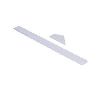 Acouto Juego de Herramientas de Medición de Guitarra, Regla de Nivelación de Trastes Rectos con Cuello de Aluminio Plateado, Calibre Dorado, No Es Fácil El Juego de Herramientas de Medición de