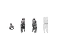 Acouto Juego de Prensatelas para Máquina de Coser, Prensatelas Central Alta y Baja, Materiales Estrechos y Duraderos de Acero Al Carbono y ABS para Héroe, Fabricante, Gorrión,