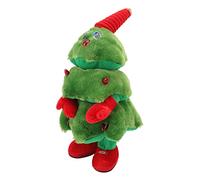 Acouto Juguete de Peluche Eléctrico para árbol de Navidad, Decoración Navideña para Cantar y Bailar con 8 Canciones de Reproducción Continua Árbol de Navidad de de Peluche Bailando Juguete de
