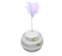 Acouto Juguete Giratorio para Torre de Gato, Promueve el Ejercicio, Interactivo, Mejora el Juguete con Rodillo para Gatos para Interiores Haze Blue, para el Desarrollo de Habilidades, Plataforma