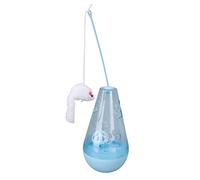 Acouto Juguete para Gato Roly Poly con Campana Incorporada, Juguete Interactivo para Refrigerio con Palo de Felpa para Gatos de Interior y Gatitos. La Apariencia Azul da Forma Al Roly Poly para