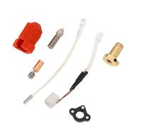 Acouto Kit de Extremo Caliente para Impresora, Bloque Calefactor de Cerámica de 24 V, 60 W, Boquilla de Cobre Chapada en un Orificio, Rotura de Calor Bimetálica para Ender 3 V3 KE, Kit de Extremo