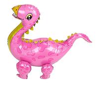 Acouto Kit de Globos de Dinosaurio, Papel de Aluminio, 93 Cm, Animales Lindos Inflables para Decoración de Fiesta de Cumpleaños, Rosa, Adecuado para nadar. Kit de Globos de Dinosaurio, de de de