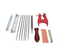 Acouto Kit de Limas/8 Pulgadas, 5/32 Pulgadas, 11/64, 3/16, 13/64, 7/32, Limas para Afilar Sierras de Cadena con de Madera para Servicio en el Sitio, Todo lo que Tienes en St, Juego de para