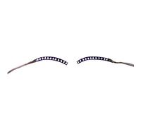 Acouto Kit de Luces LED para Pestañas Postizas, Pestañas Postizas Luminosas y Brillantes para Fiestas, Discotecas, Kit de Luces para de Halloween, Lámpara de con Tira de Maquillaje Brillante, (PURPLE)