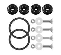Acouto Kit de Sujetadores de Liberación Rápida JDM Completa Oxidación Anódica de Alta Resistencia para Piezas Equipadas con Automóvil El Poderoso Parachoques Este Compatible Es El Kit Estable de