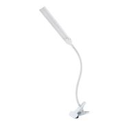 Acouto Lámpara de Escritorio con Clamp/Holder, Doble Cabezal, Cuidado de los Ojos, Luz Nocturna LED Regulable para Estudiantes, Niños, Oficina, Lectura, Mesita de Noche, Lámpara de Clamp/Holder