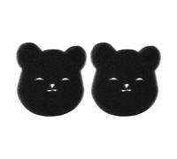 Acouto Lavadora Removedor de Pelo para Mascotas Lavadora Reutilizable con Forma de Oso Lindo Negro Recogedor de Pelo para Ropa Ropa de Cama 10 Piezas Alta Herramienta para Eliminar el [Eficaz para