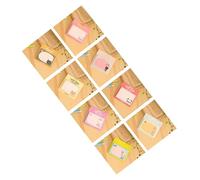 Acouto Lindas Notas Adhesivas de Dibujos Animados, Portátiles, 20 Hojas, Notas Autoadhesivas, Bloc de Cuadrado Creativo, Serie Doll, Más y Más Feliz, Puede Atenciones Pegajosas, Recuerda También