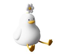 Acouto Luz de Noche de Pato de Flores, Luz de Pato Linda, Lámpara Linda Recargable de 1200 MAh para Niños, Niñas, Mujeres, Dormitorios, Sala de Estar, Lámpara de Decoración Kawaii, Nivel de Asiento