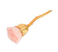 Acouto Manejo Largo Cepillo Artificial Manicura Soft Fiber Manicure Polvo Limpio para Pulir para Pulir: Adecuado para Amigos y Familiares Rosa (01 rosa)