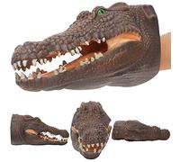 Acouto Marioneta de Mano de Cocodrilo de 9 Pulgadas, Juguete de Goma Suave y Seguro, para Juegos de rol para Niños e Interacción Entre e Hijos