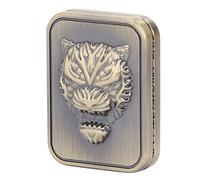 Acouto Metal Push Slider Cráneo Magnético Portátil Grabado Alivio del Estrés Fidget Slider Juguete para Oficina Bronce Púrpura Puede Dejar los Hábitos de TDAH para Mal para la Ansiedad Adecuado