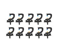 Acouto Microboquillas de Refracción Tipo G, Plásticos de Ingeniería, Paquete de 10 Aspersores de Riego Giratorios, Boquilla de Pulverización Ajustable para Jardín, Invernadero, Jardinería Doméstica