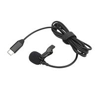 Acouto Micrófono Lavalier Inalámbrico, Micrófono de Solapa de Metal de 34 DB para Teléfono Inteligente One R Tipo C, Selección Estable de 1,5 M, Manos Precisas Que Muestran Más Cerca, Cómodo,