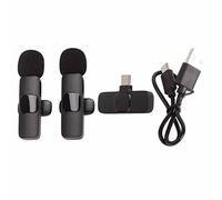 Acouto Micrófono Lavalier Inalámbrico Mini Plug and Play Grabación en Vivo Micrófono Lavalier con Transmisor de Muy Buen Diseño Es un Inalámbrico de Uso Conveniente Completamente Desde