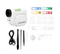 Acouto Microscopio de Mano para Niños, Microscopio con Cámara de Alta Definición de 100 a 1600X con Pantalla a Color Plegable, para Estudios de Investigación de Observación (Verde y Blanco)