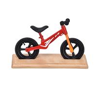 Acouto Mini Bicicleta de Casa de Muñecas, Bicicleta de Montaña en Miniatura de Madera Compuesta de Metal para Decoración de Casa de Muñecas, Amarilla y con Detalles como de Juguete, Aspecto Vívido,