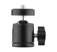 Acouto Mini Cabezal de Bola Giratorio, Soporte Giratorio de 360 Grados con Tornillo de 1/4 de Pulgada, para Cámara DSLR, Trípode, monopié, Soporte de Luz, Deslizador de Vídeo (1 Paquete)