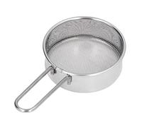 Acouto Mini Tamiz De Harina Redondo, Colador De Harina Profesional Pequeño De Malla 40 Fina De Acero Inoxidable 304 para Panaderías Caseras Y Pastelerías(Tamiz)