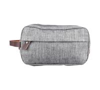 Acouto Neceser para Hombre Tela Catiónica Impermeable Neceser Portátil de Gran Capacidad para Viajes Gris Estilo de Tamaño Libre Bolsa Estética de Línea Muy Simple Simple con un Artículo de Tocador
