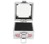 Acouto Organizador de Brocas para Pulir Uñas, Soporte para Brocas de Uñas de Aleación de Aluminio, Caja de Almacenamiento Compacta para Artistas de con 25 Agujeros (PINK)