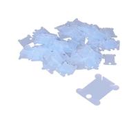 Acouto Otros Suministros de Costura y Bordado Bobinas, Plástico Transparente Textura Mate Organizador de Hilo de Bordar para Manualidades de Hilo Suministros de Costura de Punto de Cruz 200PCS (BLUE)
